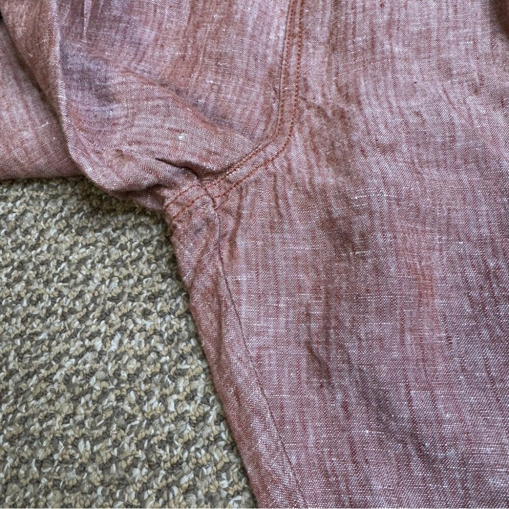 Hei Hei Antropologie Linen Pull-On Relaxed Pleated Elastic Waist Pants  Small - Picture 4 of 11